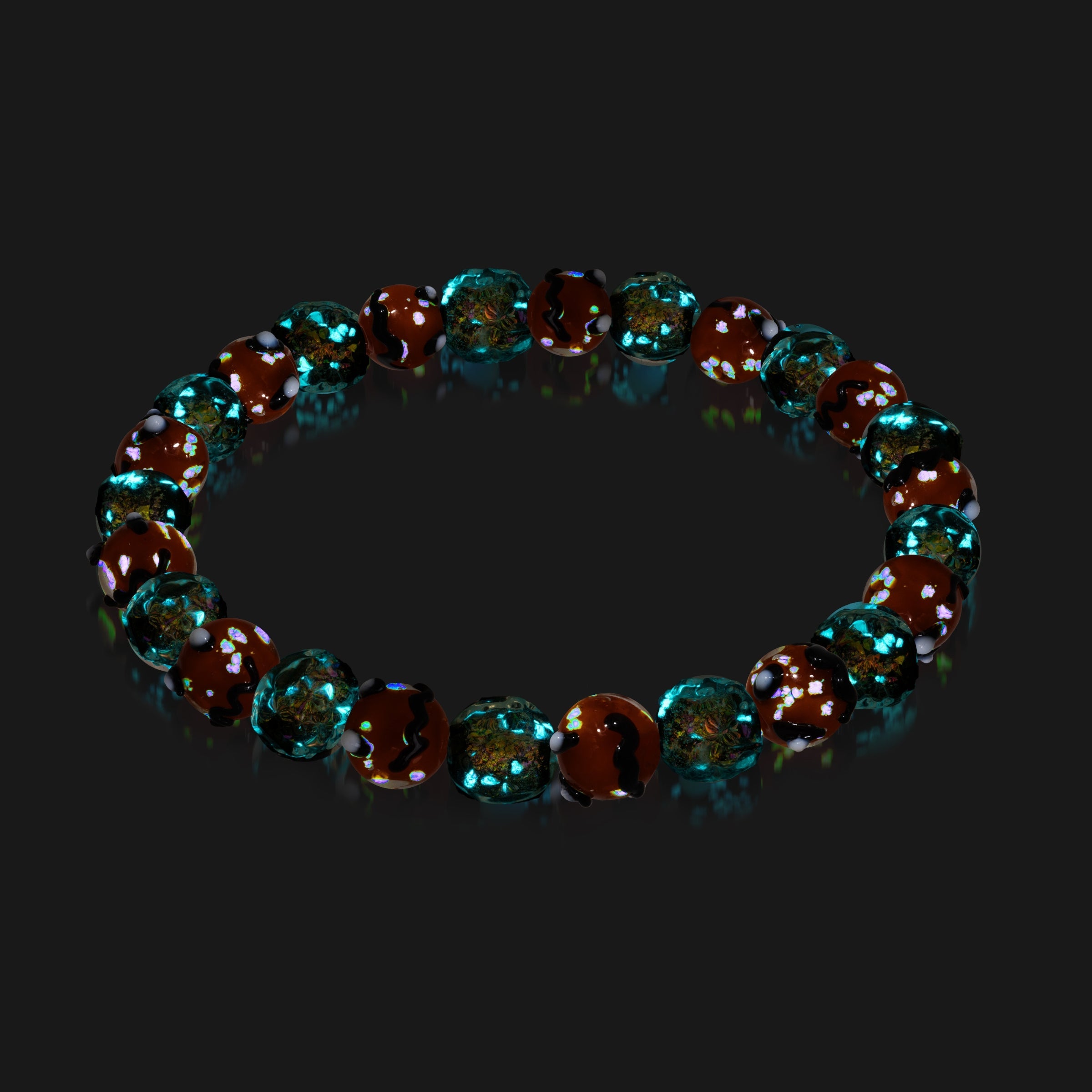 Nocturne | Firework Glass Pumpkin Bracelet